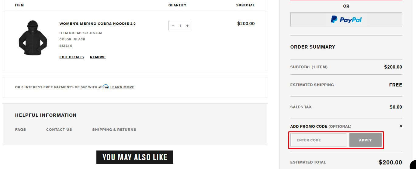 How do I use my Chrome Industries promo code?