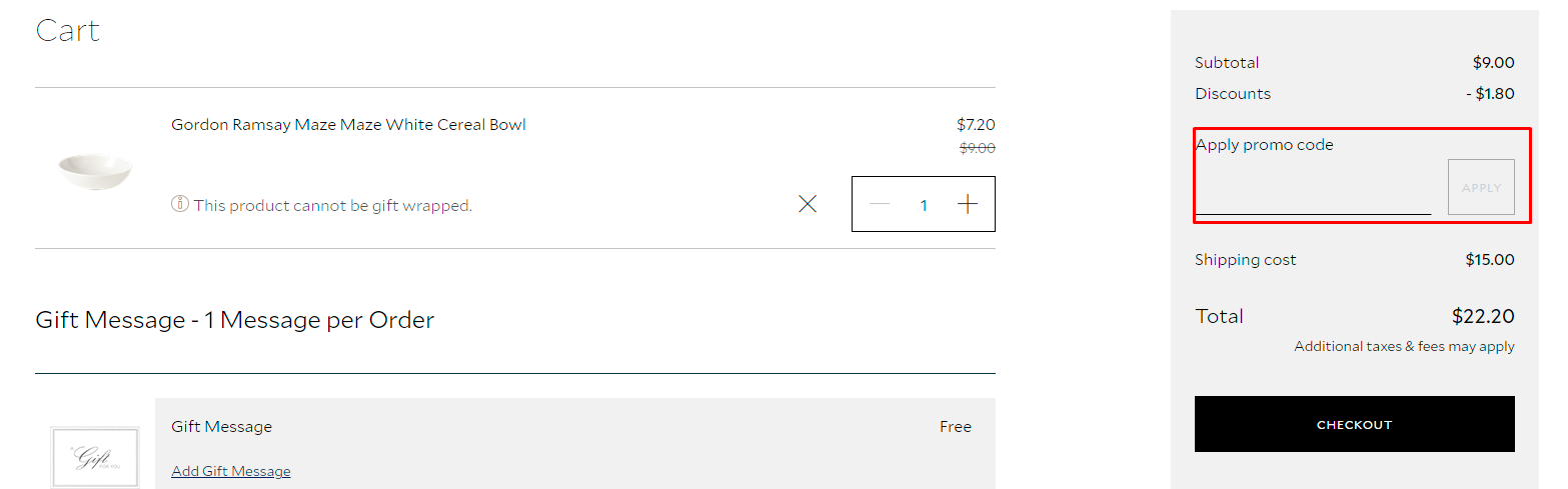 How do I use my Royal Doulton promo code?