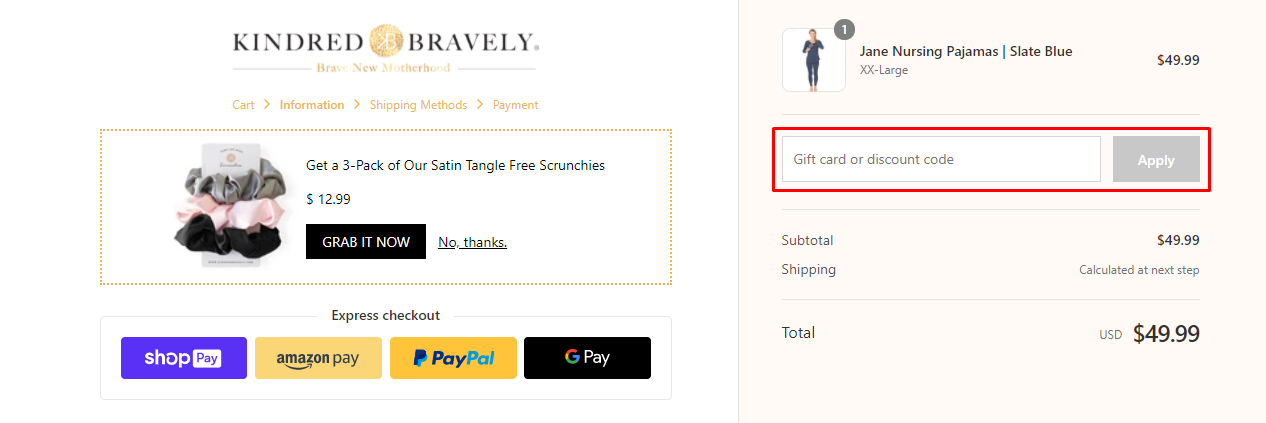 How do I use my Kindred Bravely discount code?