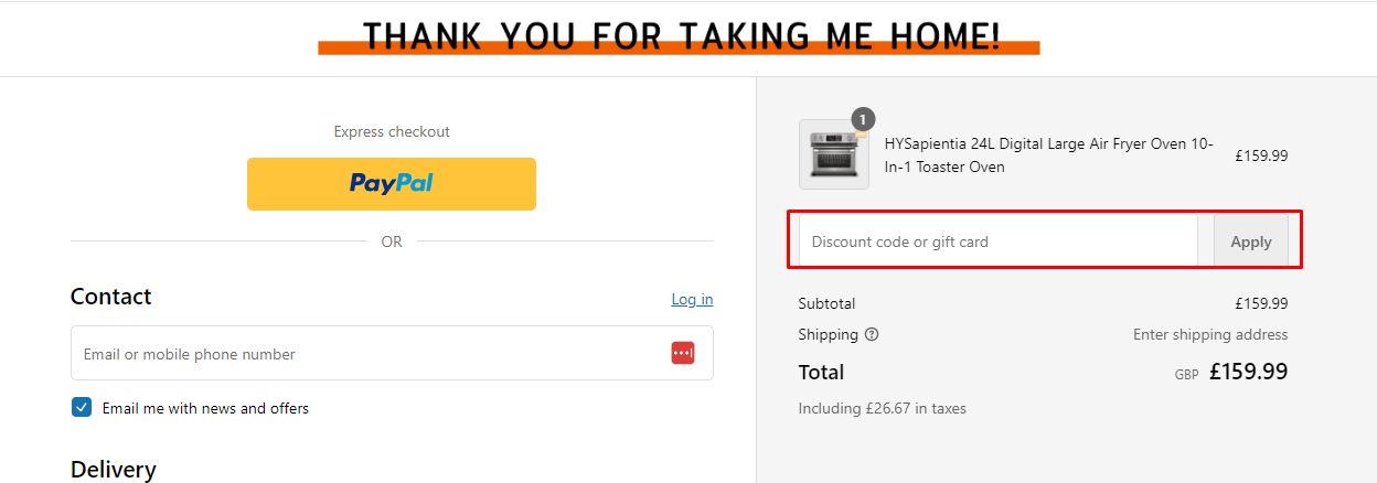 How do I use my HYSapientia discount code?