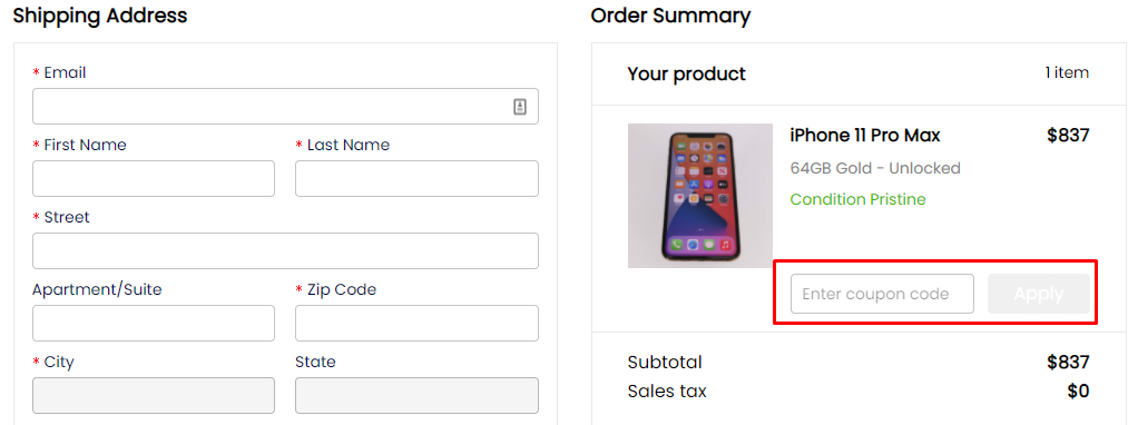 How do I use my UpTradeit coupon code?
