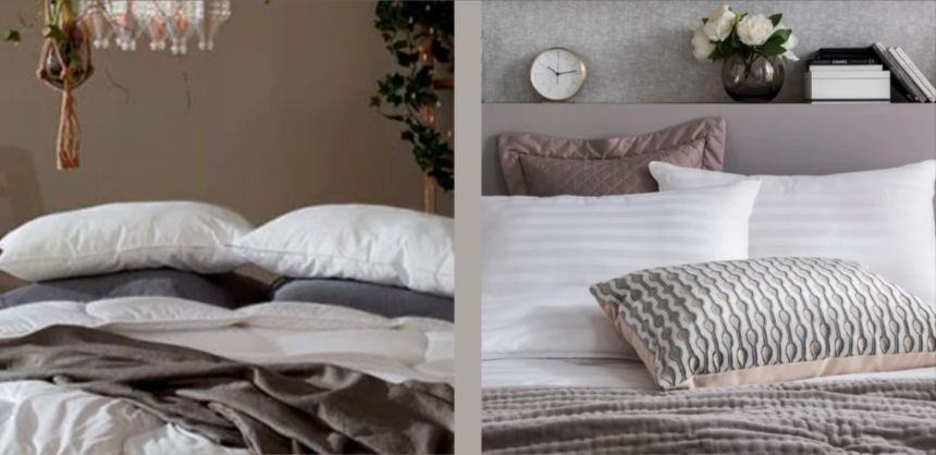 The fine bedding Company bedding including throw pillows, duvet covers and decorative bedding