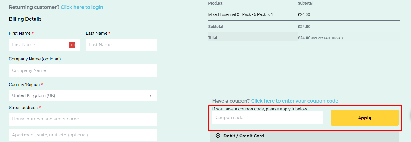 How do I use my Shower Blocks coupon code?