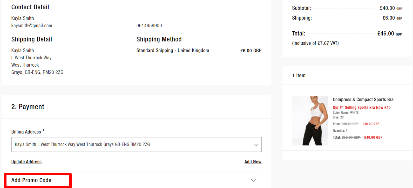 Lorna Jane Promo Code UK Cart Checkout