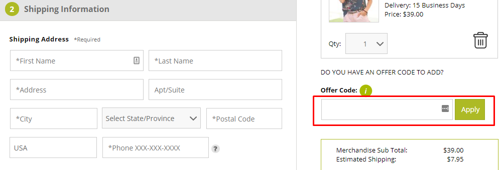 How do I use my Creation L offer code?