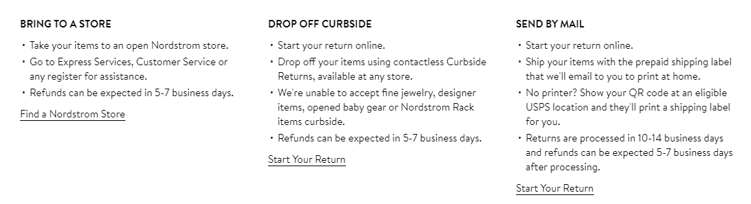 Nordstrom return