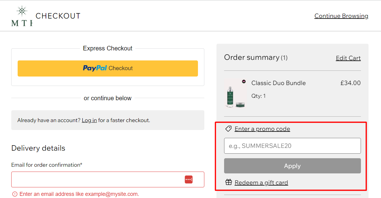How do I use my Umthi promo code?