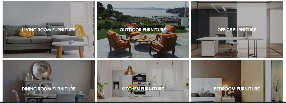 Different Netfurniture furniture types offered