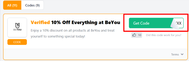 Our page features BeYou voucher codes and deals you can apply to your purchase.