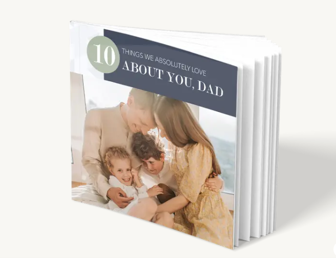 Father's Day gift ideas: A personalised photo book from Mixbook