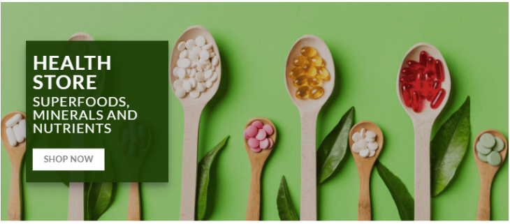 Get supplements and vitamins and other nutritious products to nourish your body