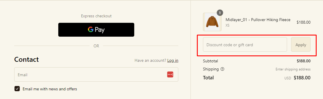 How do I use my Hikerkind discount code?