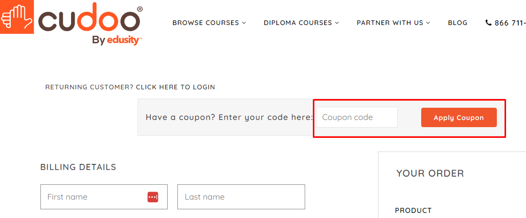 How do I use my Cudoo coupon code?
