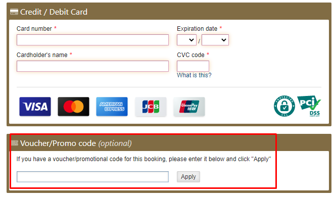 How do I use my The Bandha Hotel & Suites voucher code?