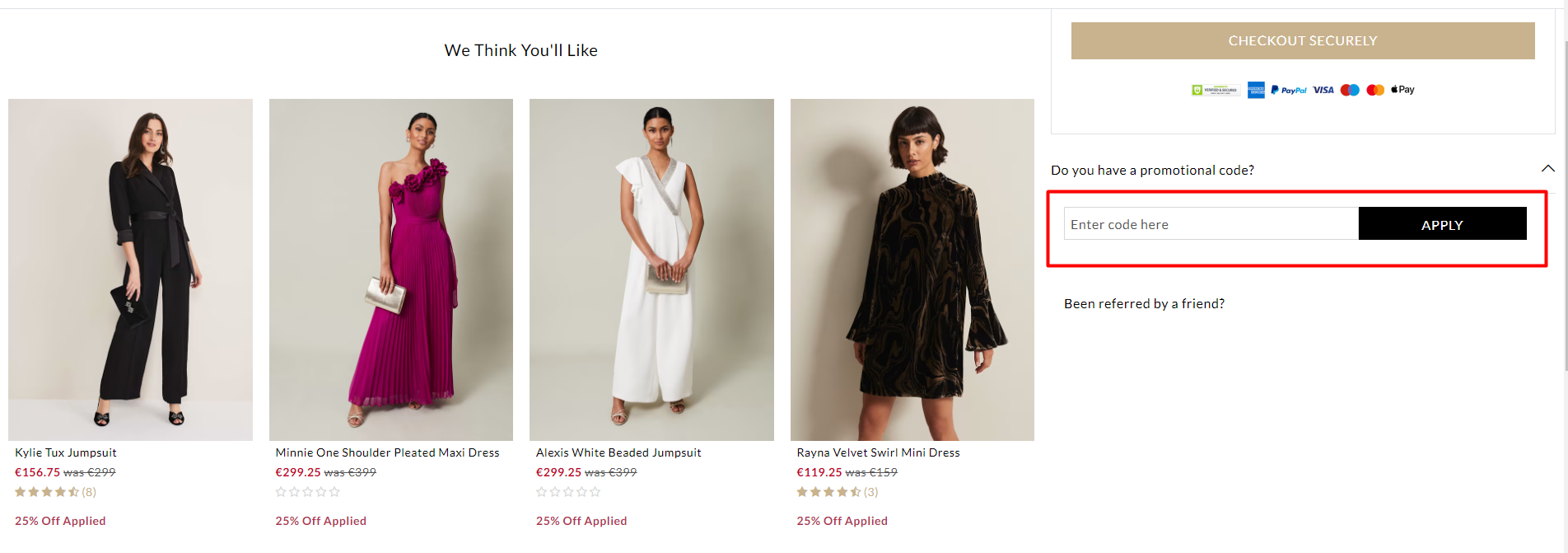 How do I use my Phase Eight promo code?