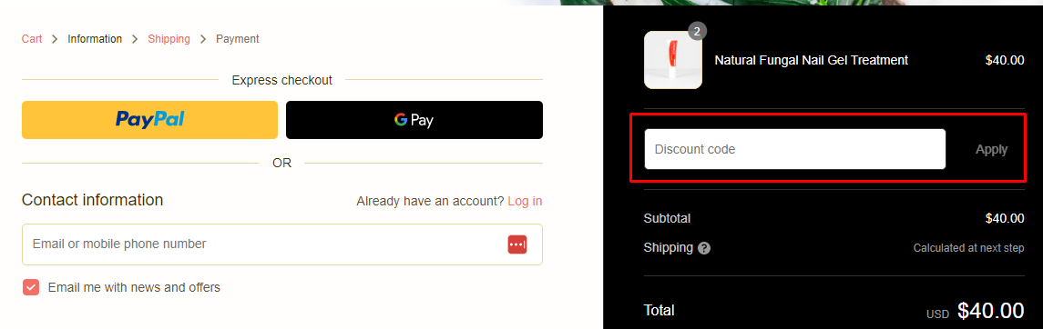 How do I use my Probelle discount code?
