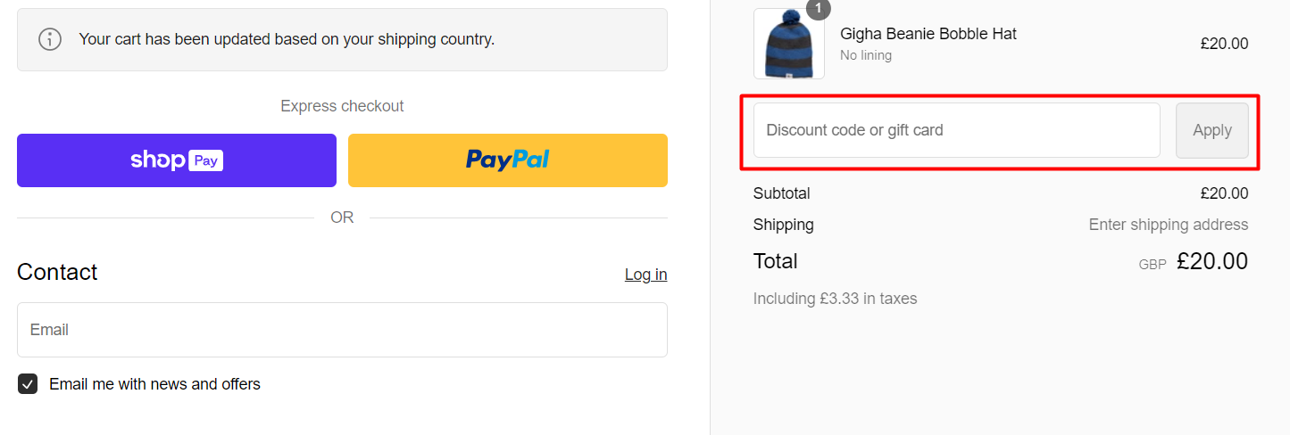 How do I use my Zaini discount code?