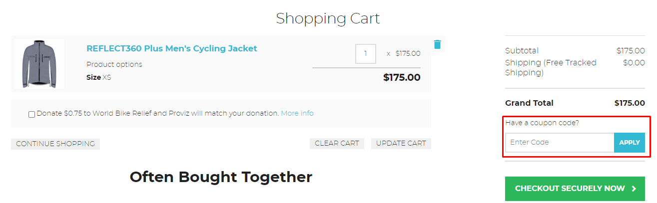 How do I use my Proviz Sports discount code?