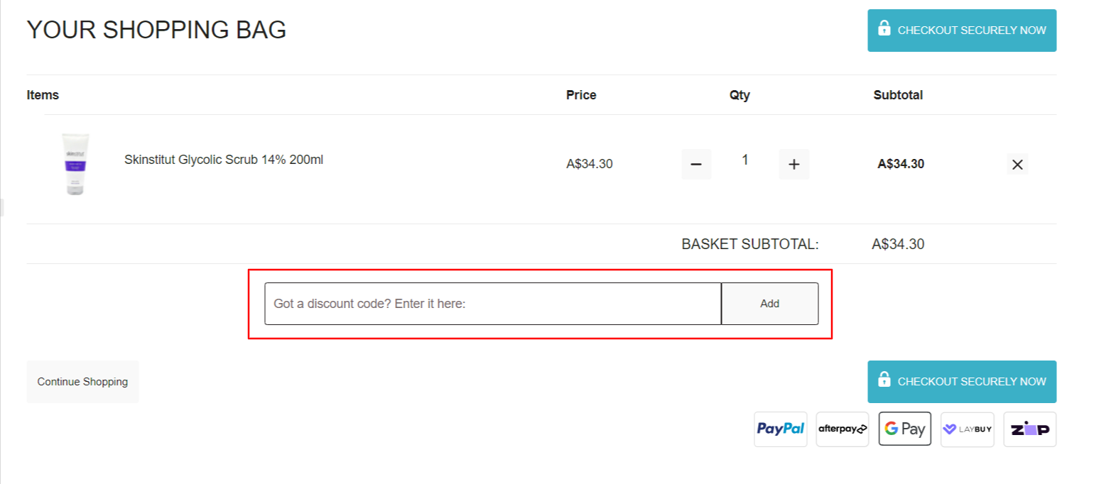 How do I use my Facial Co discount code?