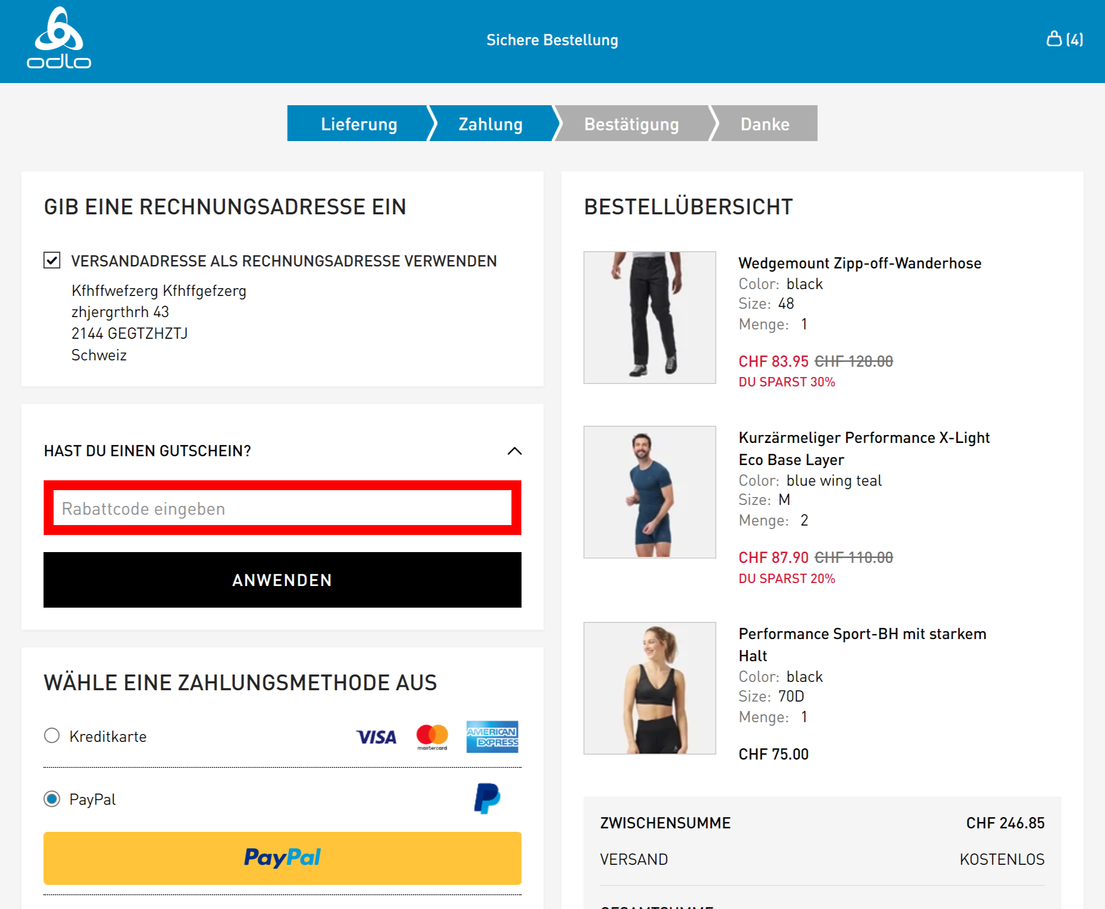 OdloCHcheckoutPic