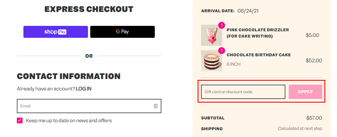 How do I use my Milk Bar discount code?