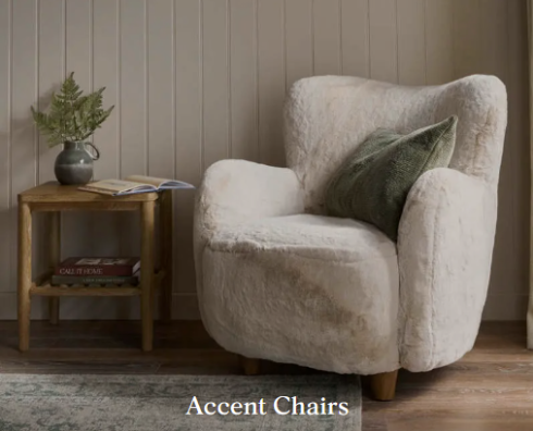 Shop for accent chairs using your discount codes and enjoy your savings