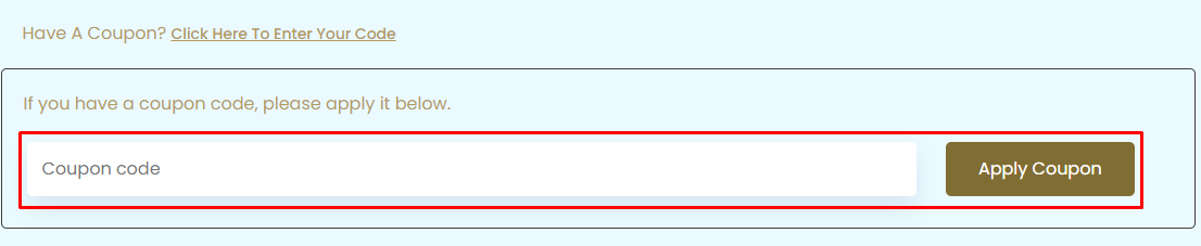 How do I use my Artisaly coupon code?