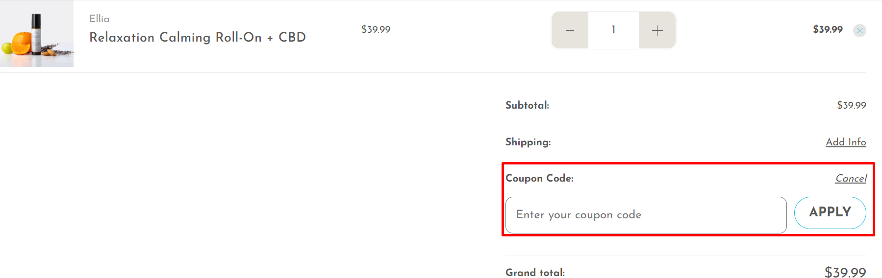 How do I use my Ellia coupon code?
