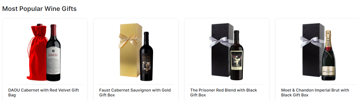 Most Popular wine gifts such as champagne and red wine you can gift to your loved ones