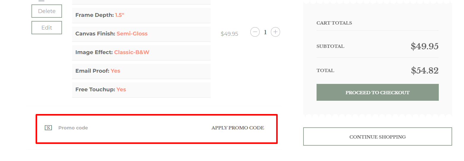 How do I use my CanvasHQ promo code?