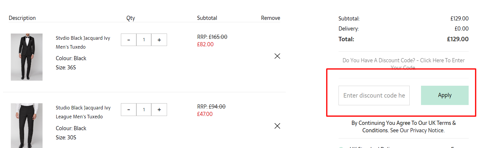 How do I use my discount code?