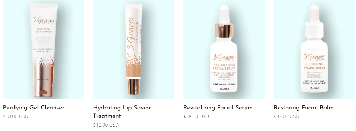 3 Graces Beauty Best Sellers