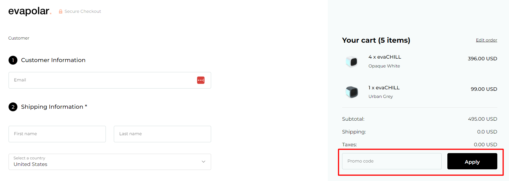 How do I use my Evapolar coupon code?