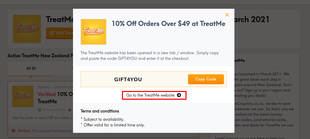 treatme go to website