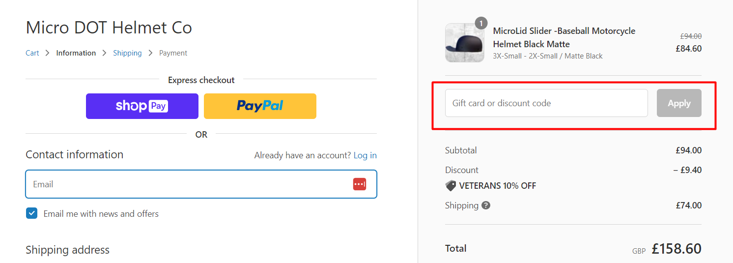 MicroDOT Helmet Discount Code June 2024