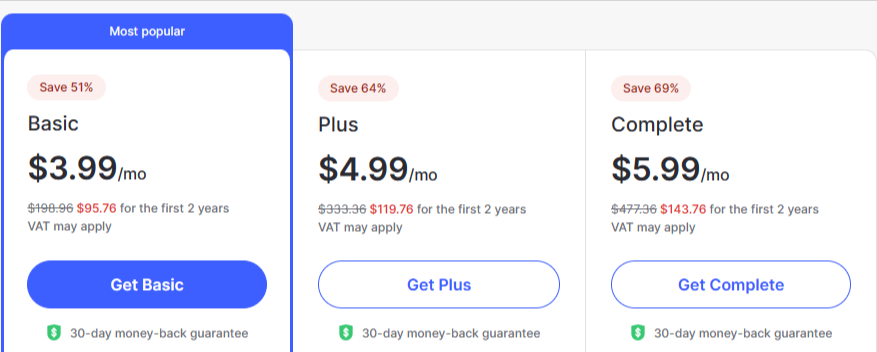 A college of different offers that can be offered from NordVPN.