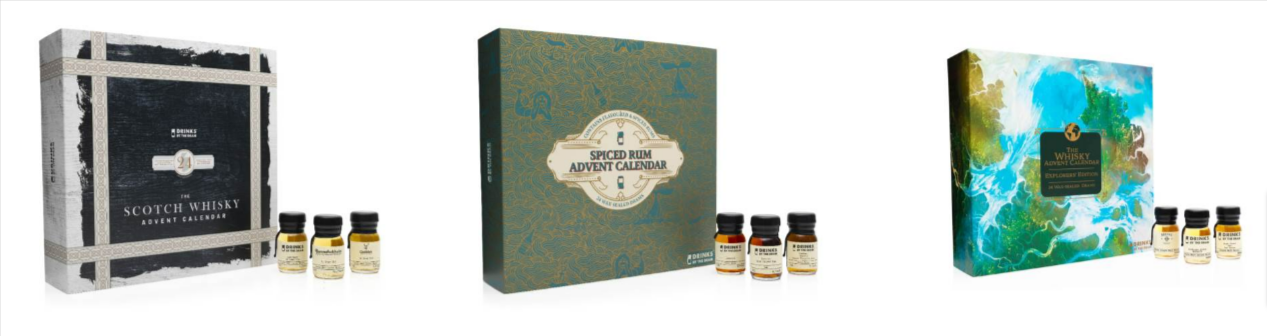 Master of Malt advent calendars including rum, gin and whisky calendars