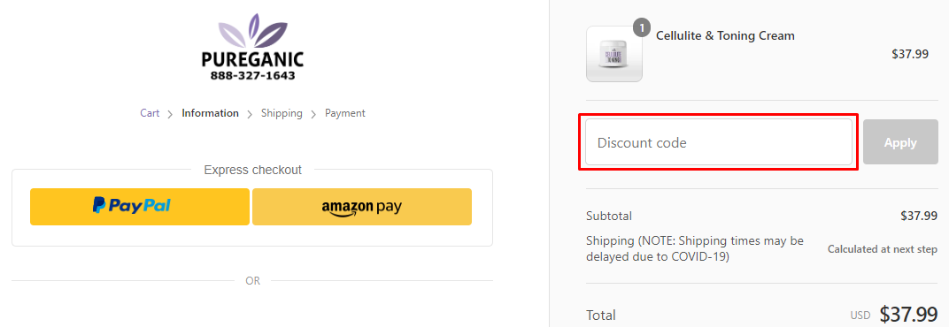 How do I use my Go Pureganic coupon code?