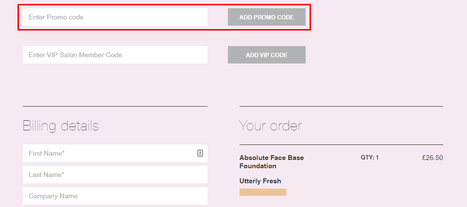 How do I use my Mii Cosmetics promo code?