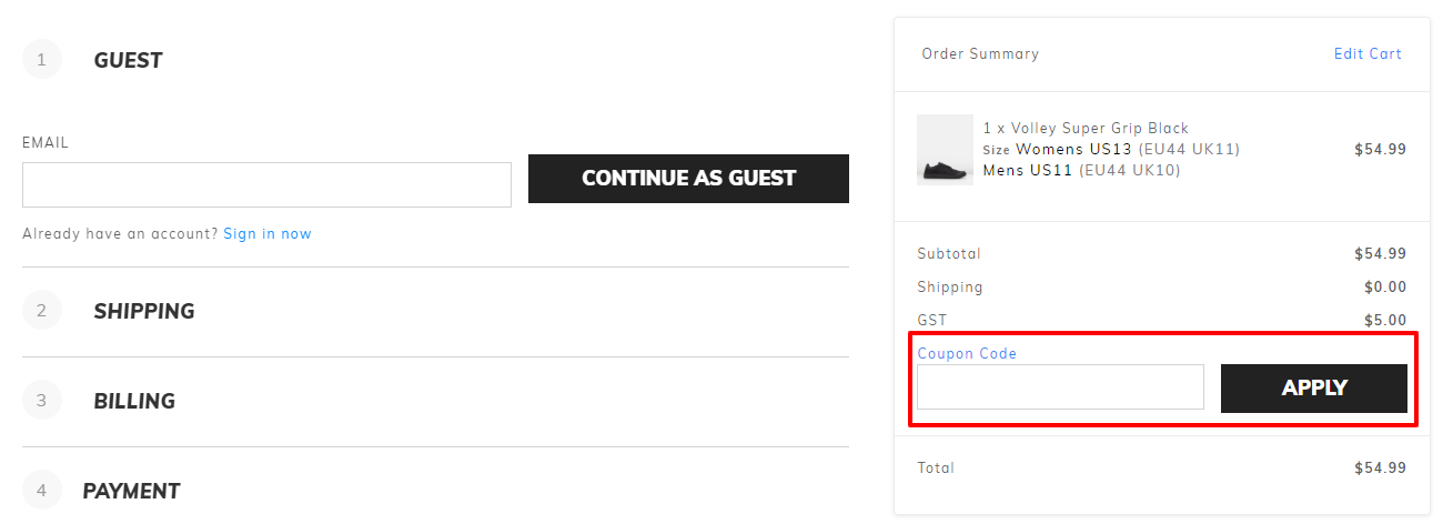 How do I use my Volley discount code?