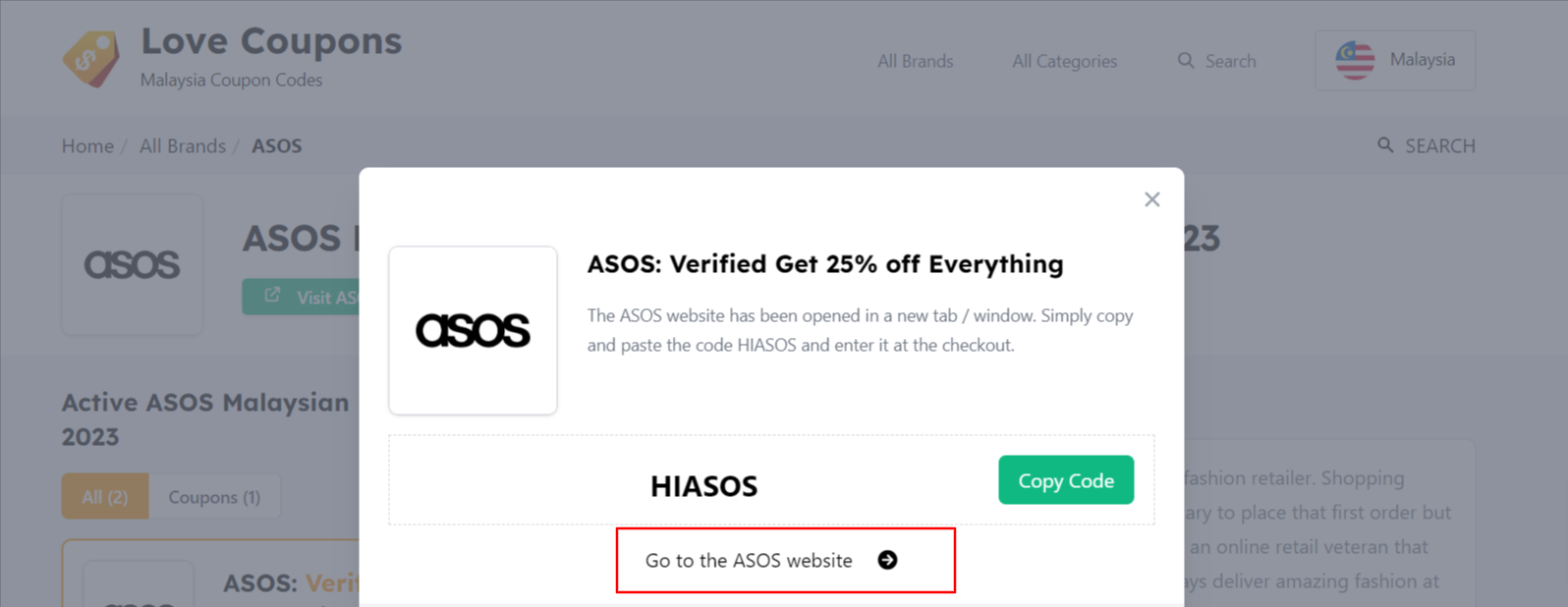 Asos new customer discount code online