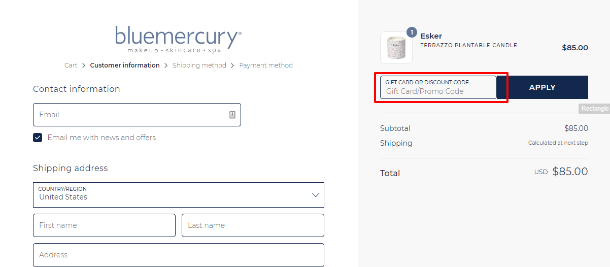 Bluemercury promo code