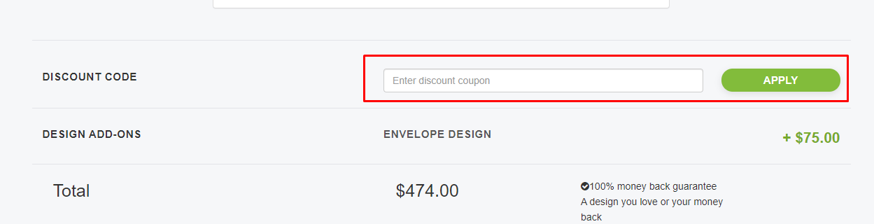 How do I use my Designhill coupon code?