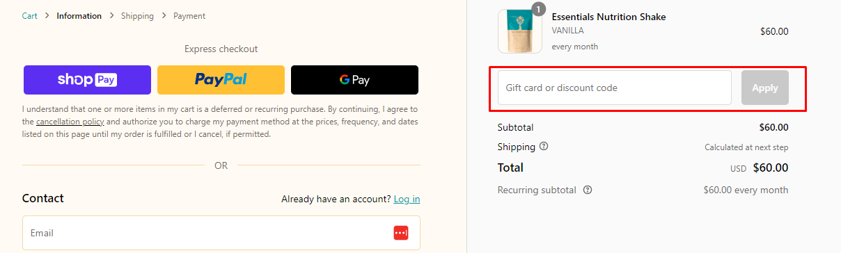 How do I use my LYFEFUEL discount code?