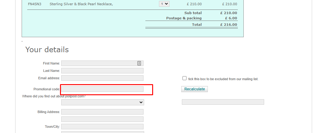 How do I use my Joolpool promotional code?