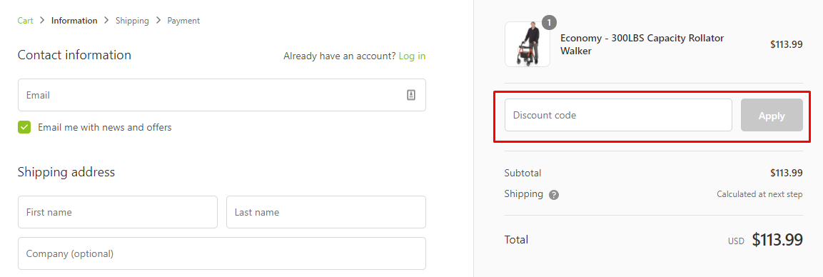 How do I use my OasisSpace discount code?