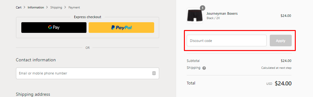 How do I use my Gruff + Tumble discount code?