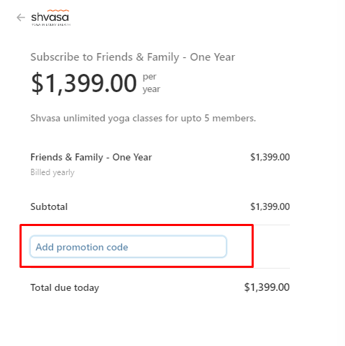 How do I use my Shvasa promotion code?