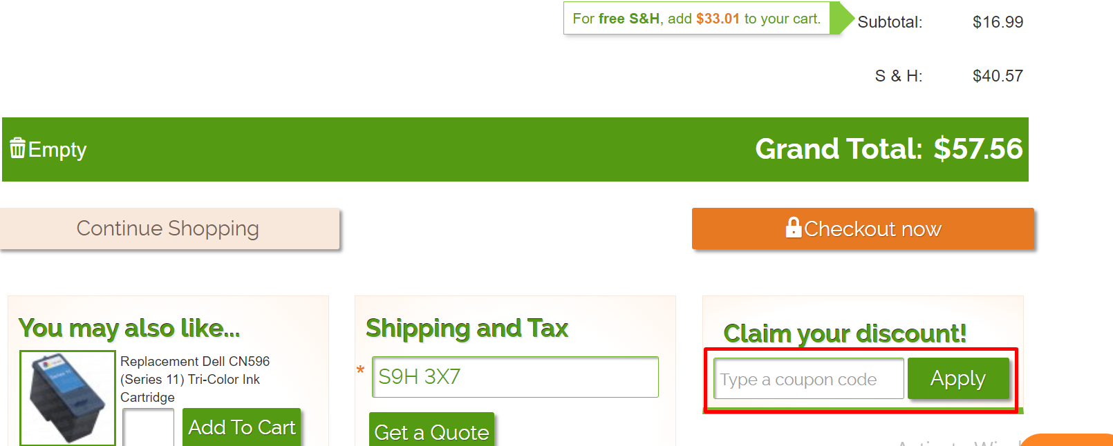 How do I use my TomatoInk discount code?