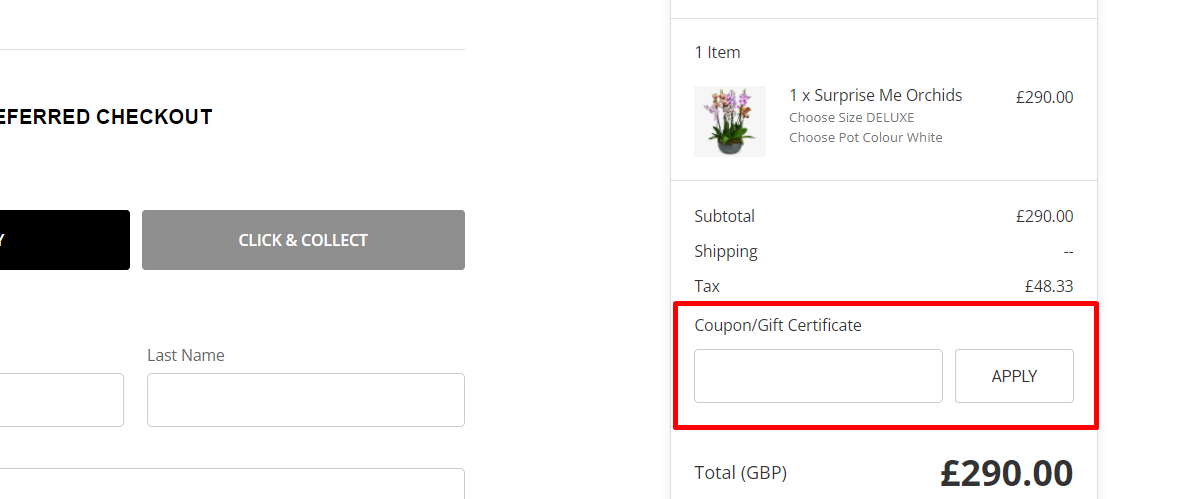 How do I use my Moyses Stevens coupon code?